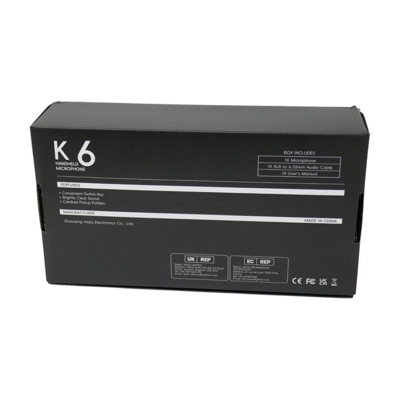 Fifine Technology K6 Black Handheld Karaoke Dynamic Vocal Microphone - Picture 9 of 14